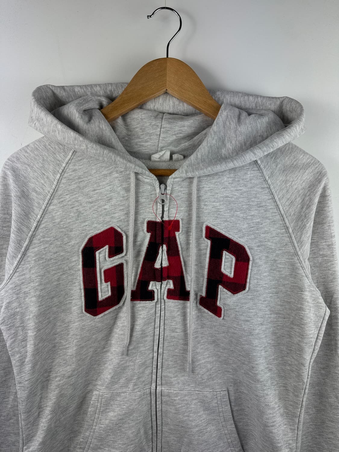 갭 레드체크 후드집업1697 상품이미지3