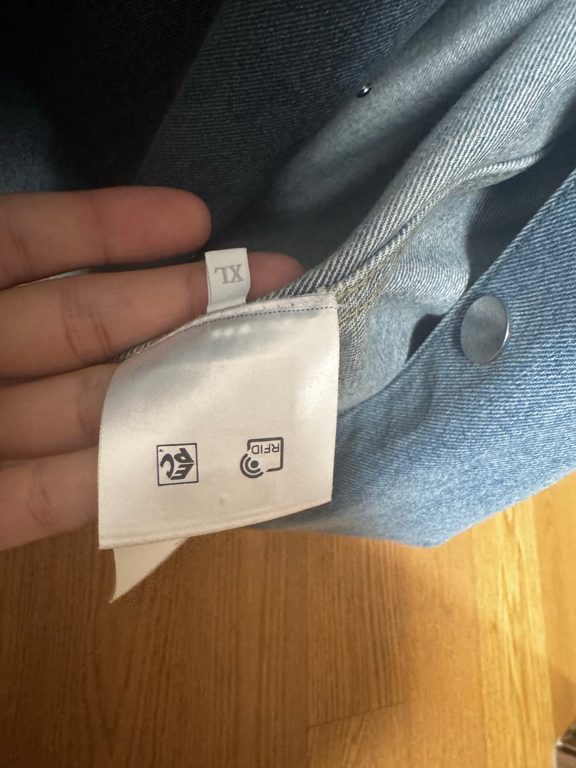 [XL] 프라다 21 FW 데님 셔츠 자켓 상품이미지2