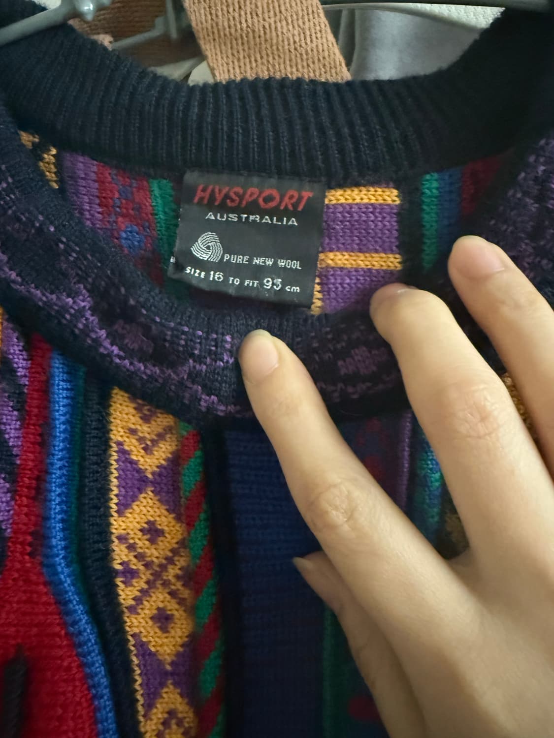 Hysport Australia 순양모 멀티컬러 니트 스웨터 상품이미지4