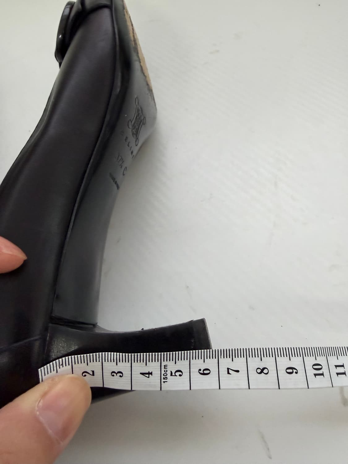 정품) 셀린느 블랙 레더 버클 로퍼 구두 37.5(245) 상품이미지8