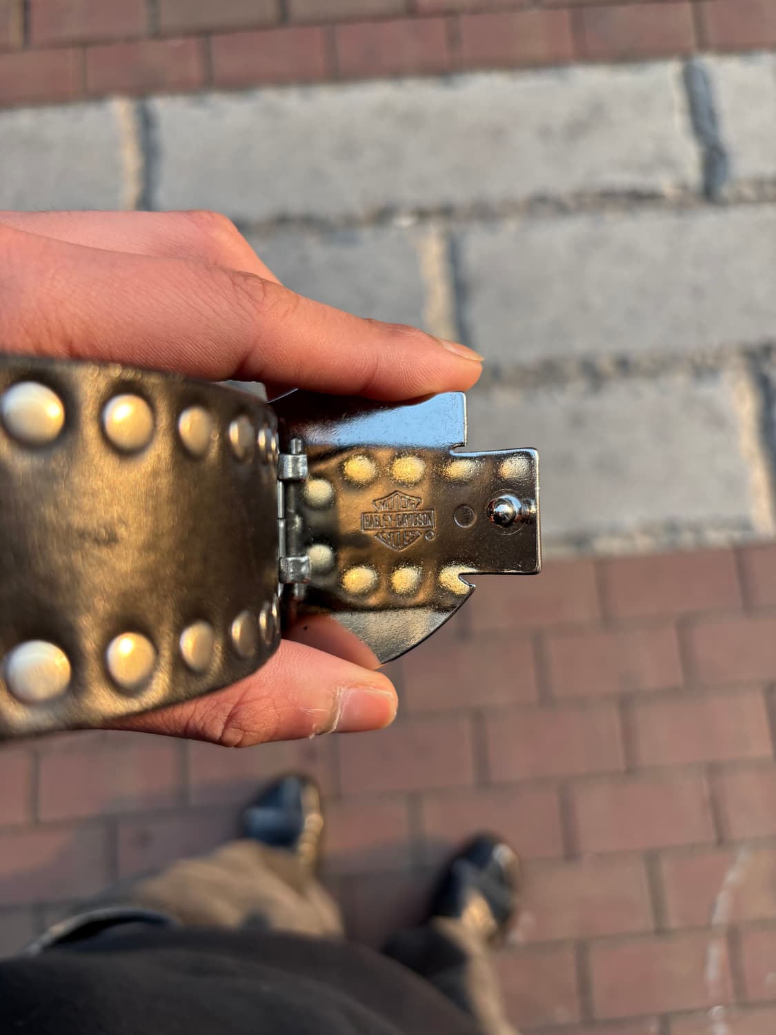 00s Harley Davidson 빅버클 벨트 상품이미지2