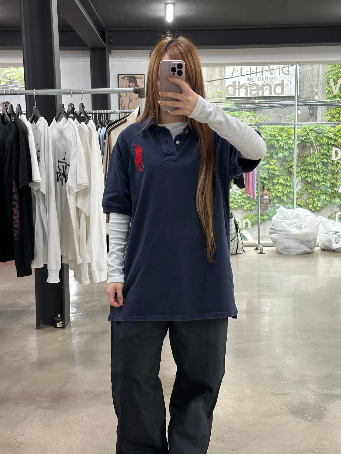 폴로랄프로렌 빅포니 넘버링 PK반팔티 네이비 상품이미지3