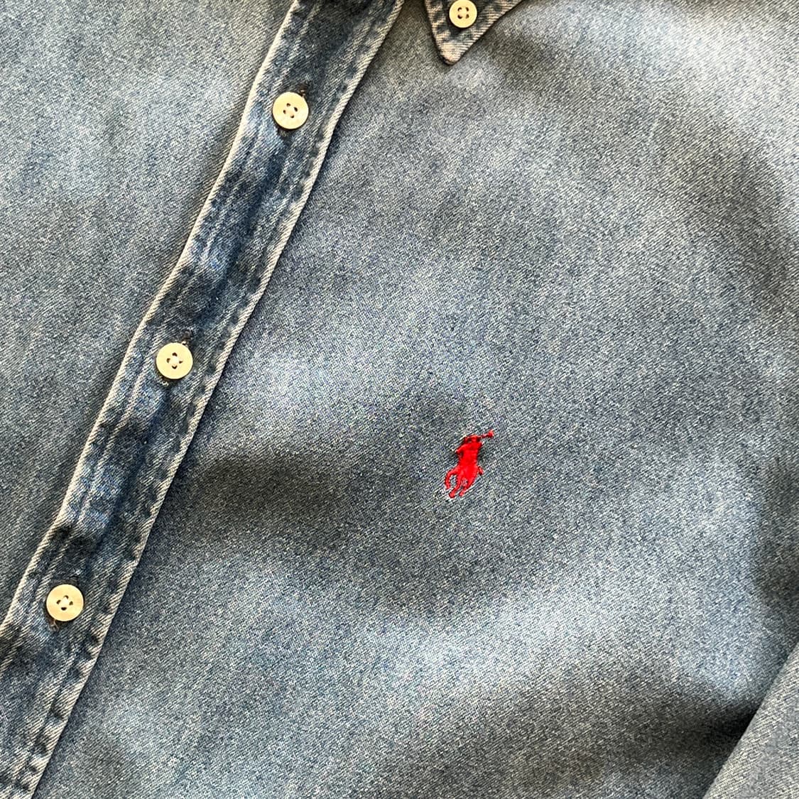 90s 폴로 데님셔츠 [XL / 105~] 상품이미지3