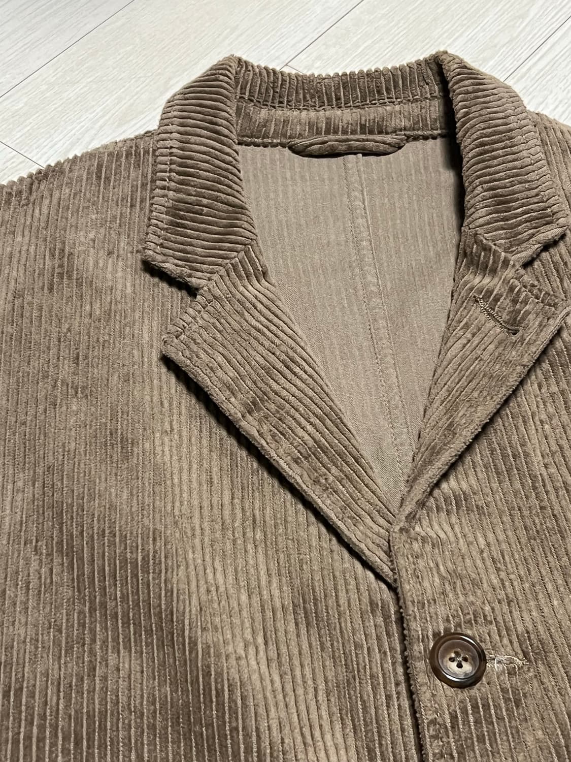 빔즈 브라운 코듀로이 쓰리버튼자켓 L사이즈 상품이미지3