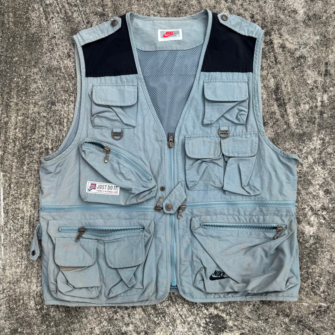 [L] 90s Nike 삼나스포츠 멀티포켓 나일론 베스트 상품이미지1