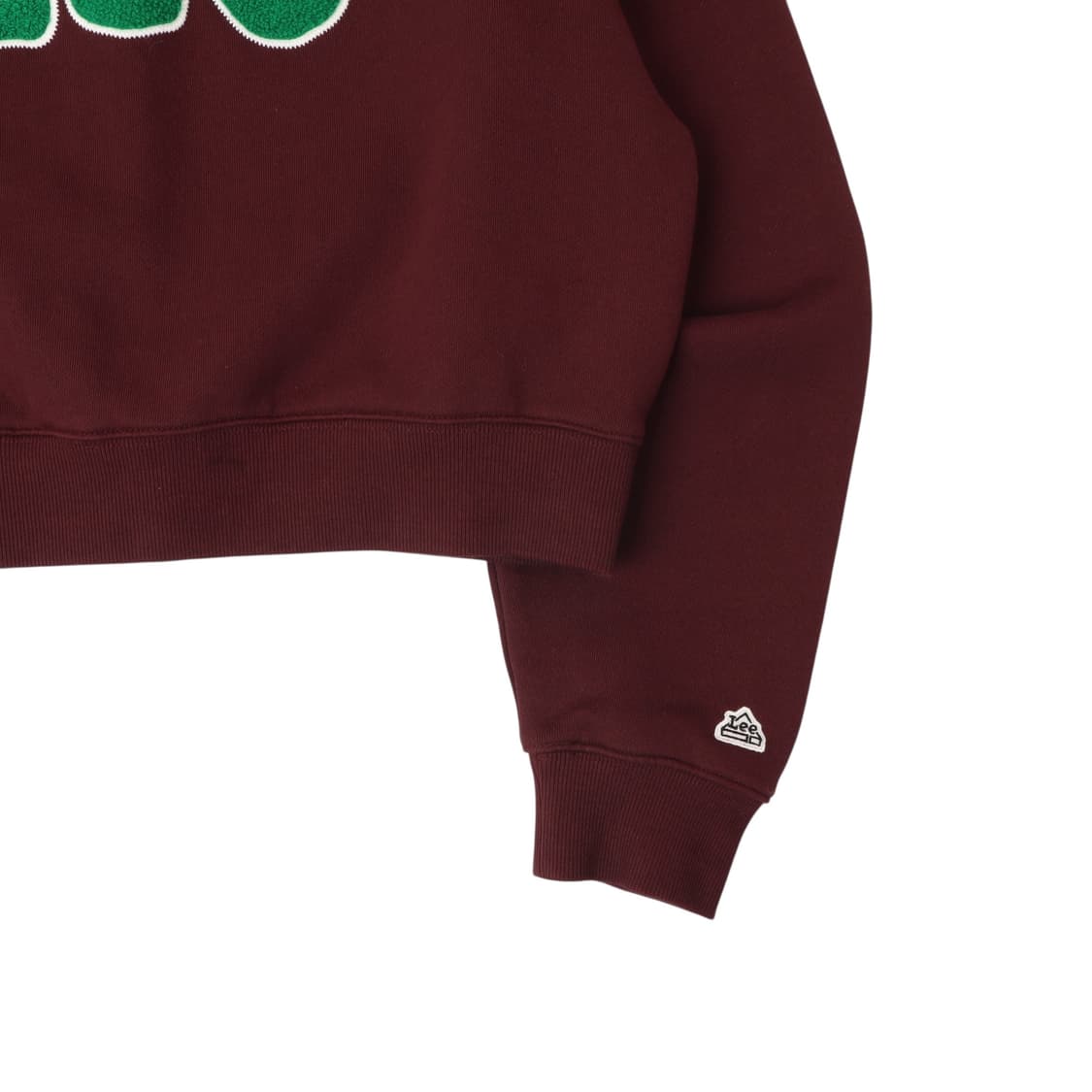 리 버건디 크롭 스웻셔츠 상품이미지4