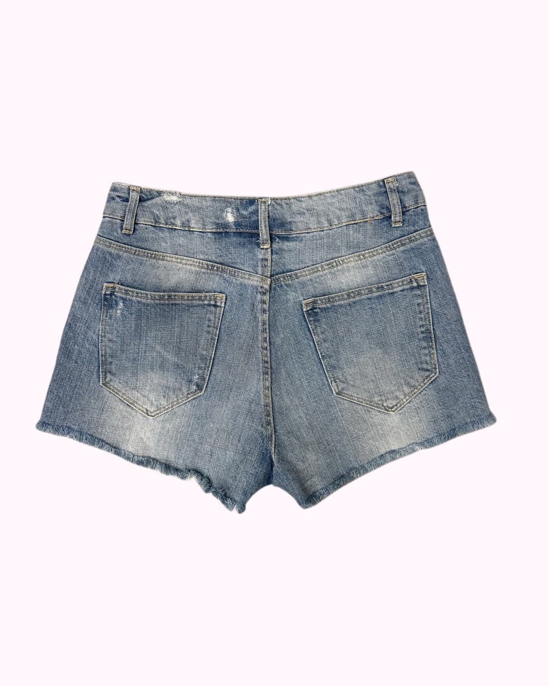 distressed denim shorts 상품이미지4