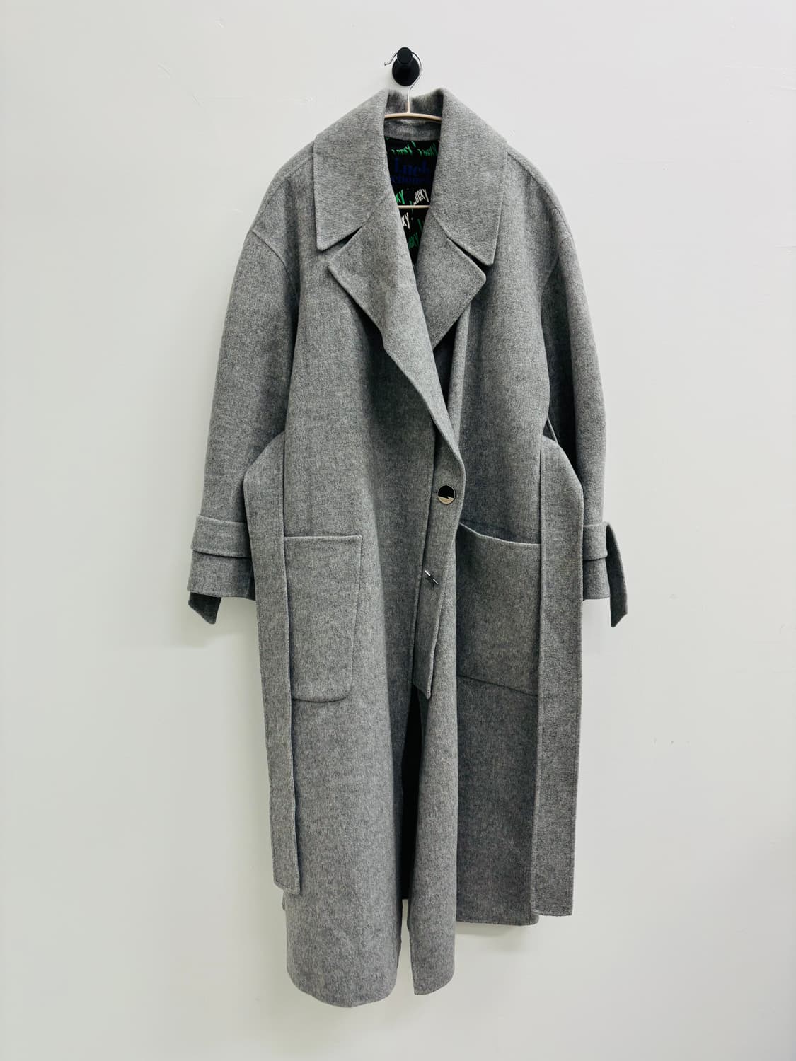 럭키슈에뜨 LUCKY CHOUETTE 울 롱코트 상품이미지1