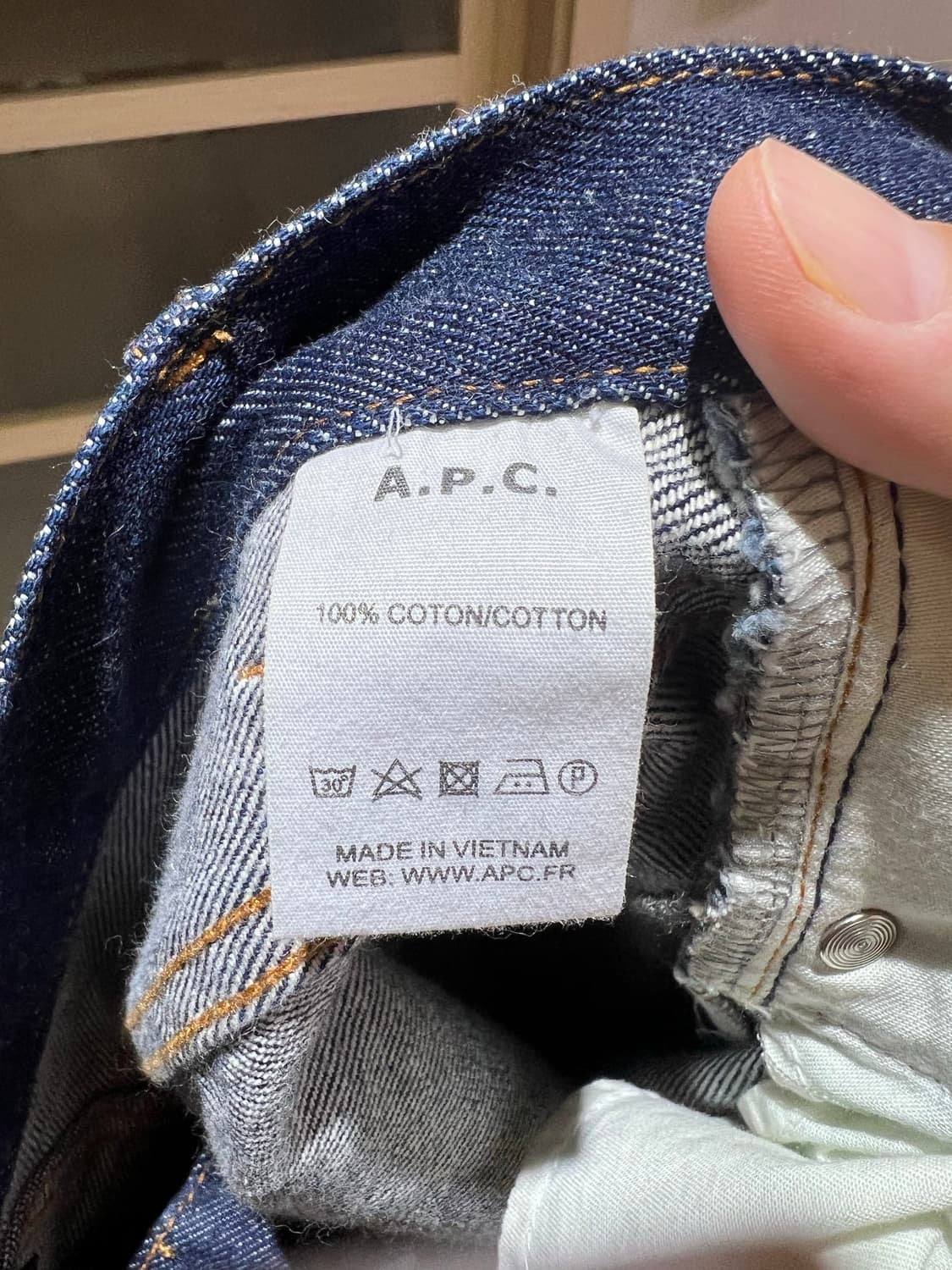 아페쎄/ a.p.c 셀비지 팬츠 쁘띠 스탠다드 / 28 상품이미지6