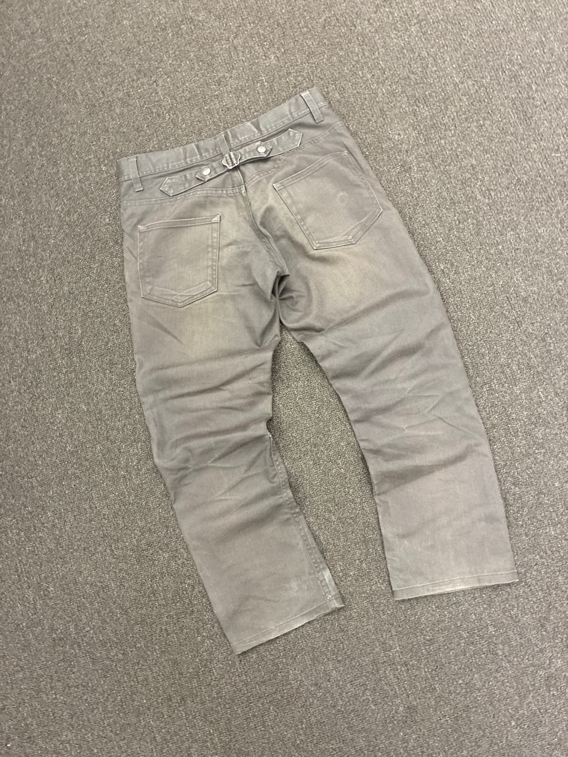 M)Japanese vintage 여성 지퍼 신치백 디테일 브라운 팬츠 상품이미지8