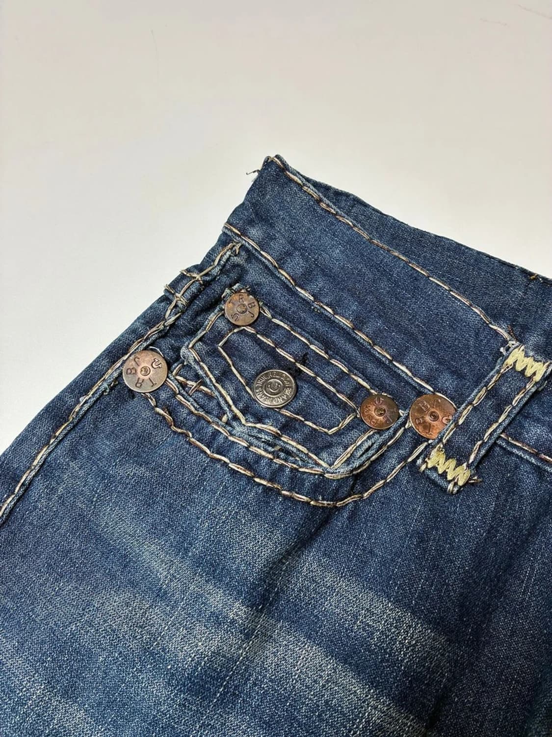 트루릴리젼 00s y2k USA 세미 부츠컷 데님 팬츠 PN8502 상품이미지5