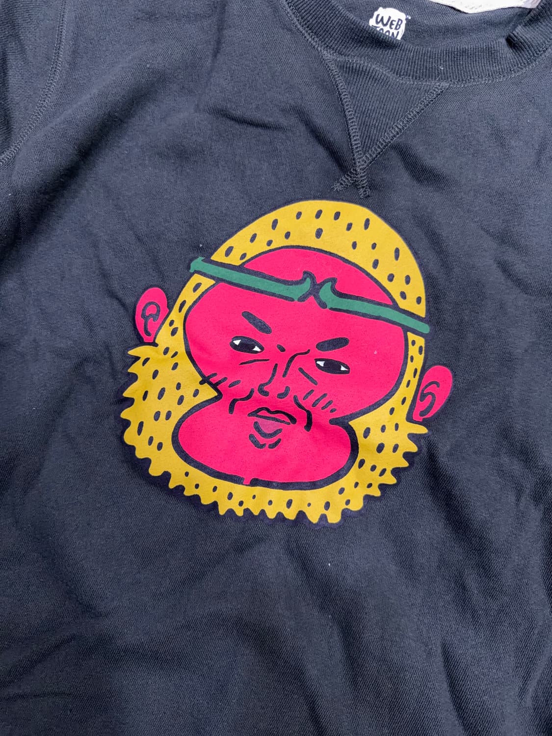 이말년 침착맨 네이버 웹툰 맨투맨 스웻셔츠 손오공 L 상품이미지3