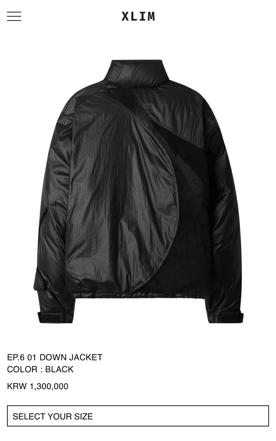 Xlim EP.6 01 DOWN JACKET(XL) 상품이미지1