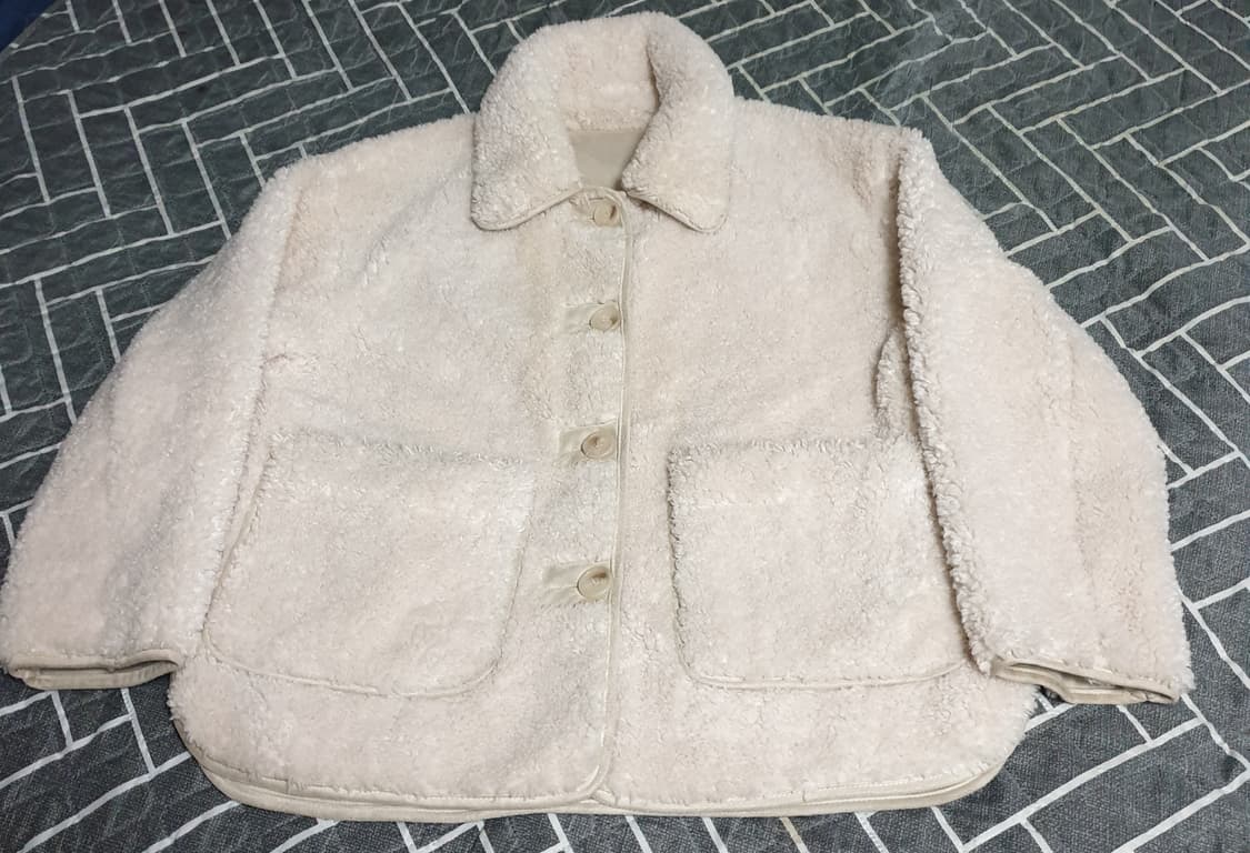 스파오 자켓형 무스탕 양털 뽀글이 자켓 (S) 상품이미지1