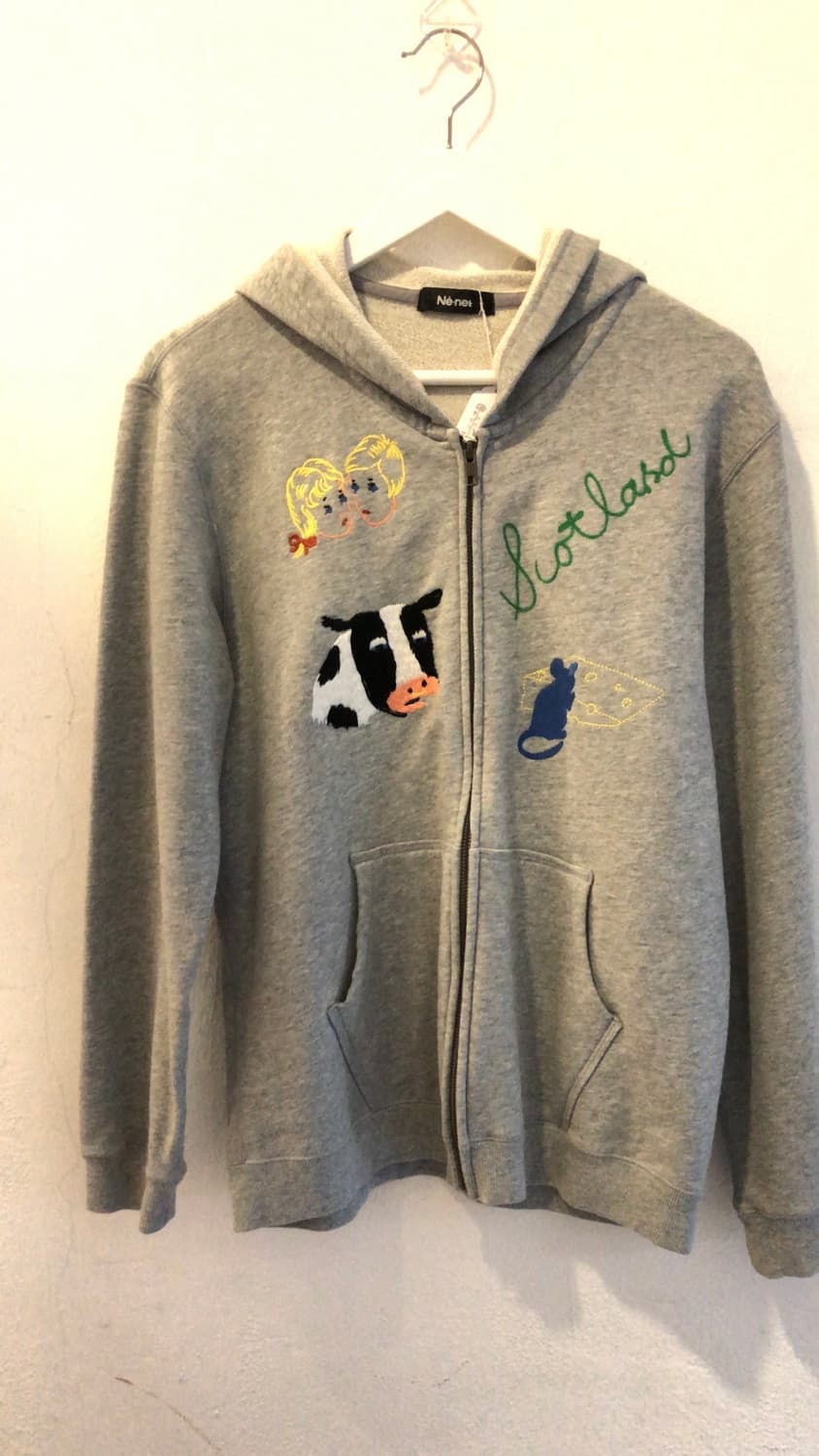 Ne-net 네넷 자수 후드집업 상품이미지1