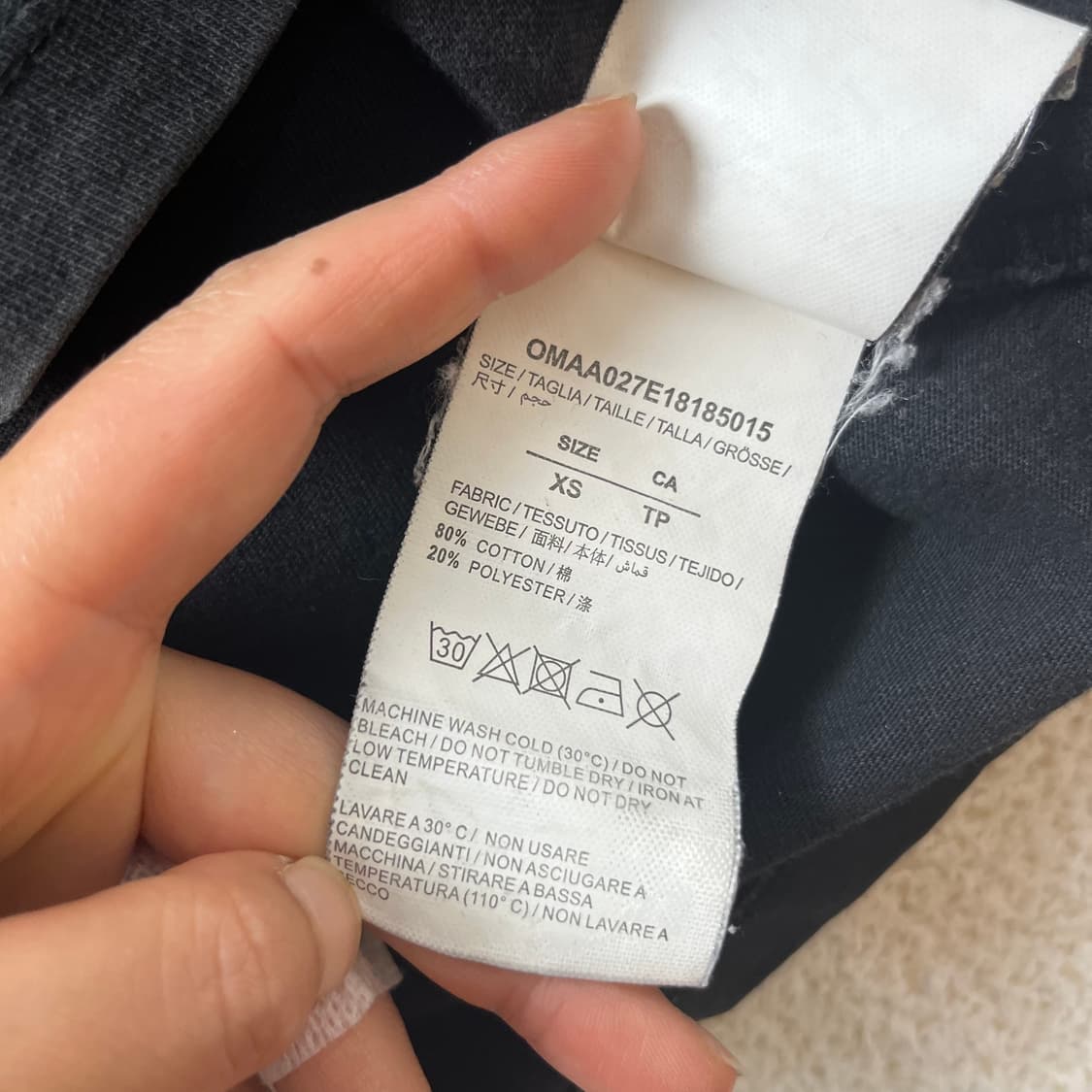 95 오프화이트 2019 s/s arch shapes 반팔티 상품이미지8