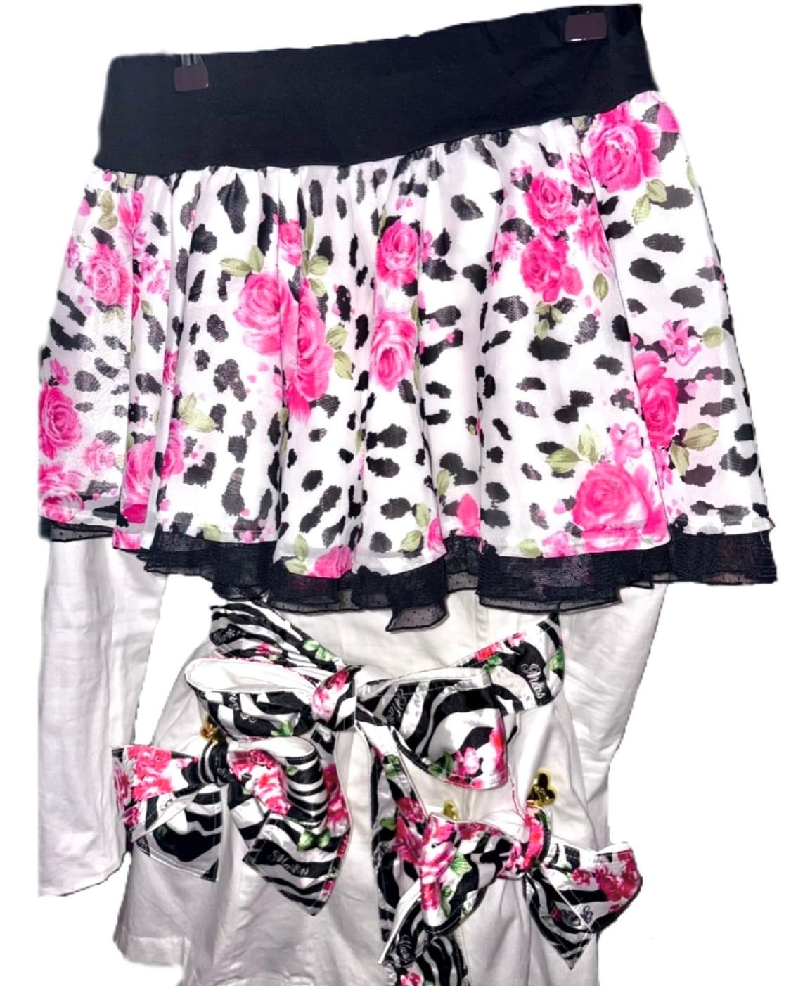 ma*rs 세트 화이트 지브라 트렌치 코트 스커트 히메갸루 오네갸루 상품이미지1