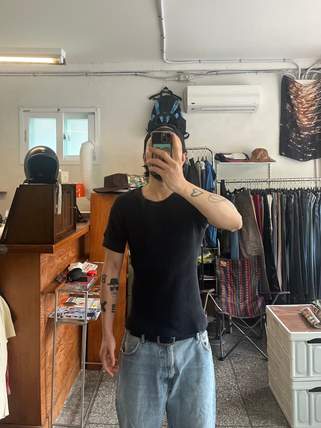 리얼맥코이 와플 반팔티셔츠 상품이미지1