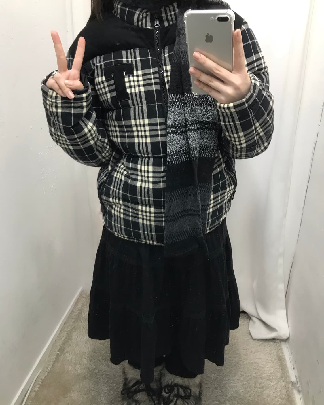 체크 패딩 코디 세트 🤍 상품이미지4