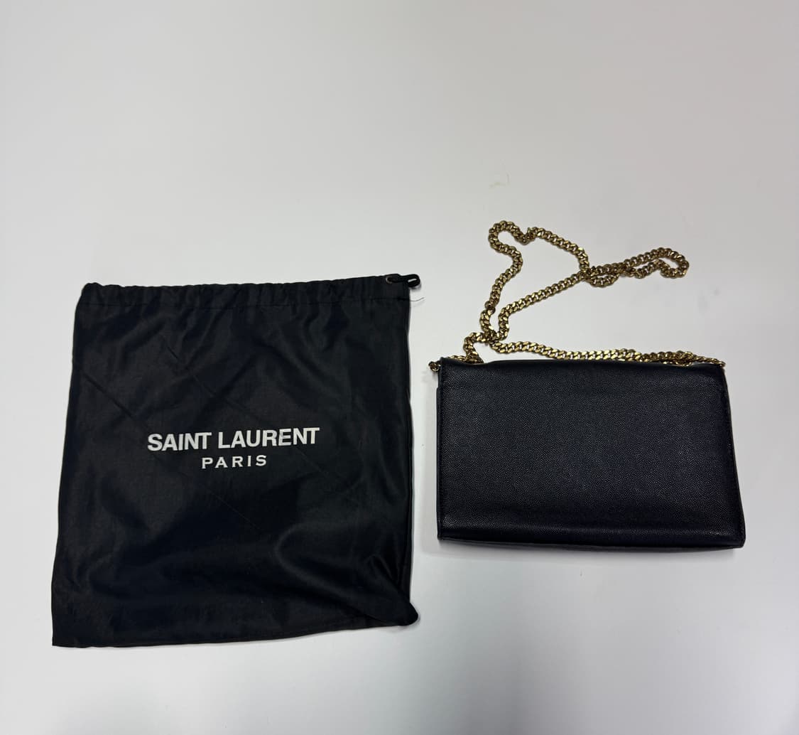 생로랑 YSL 금장 체인 숄더백 + 파우치 상품이미지2