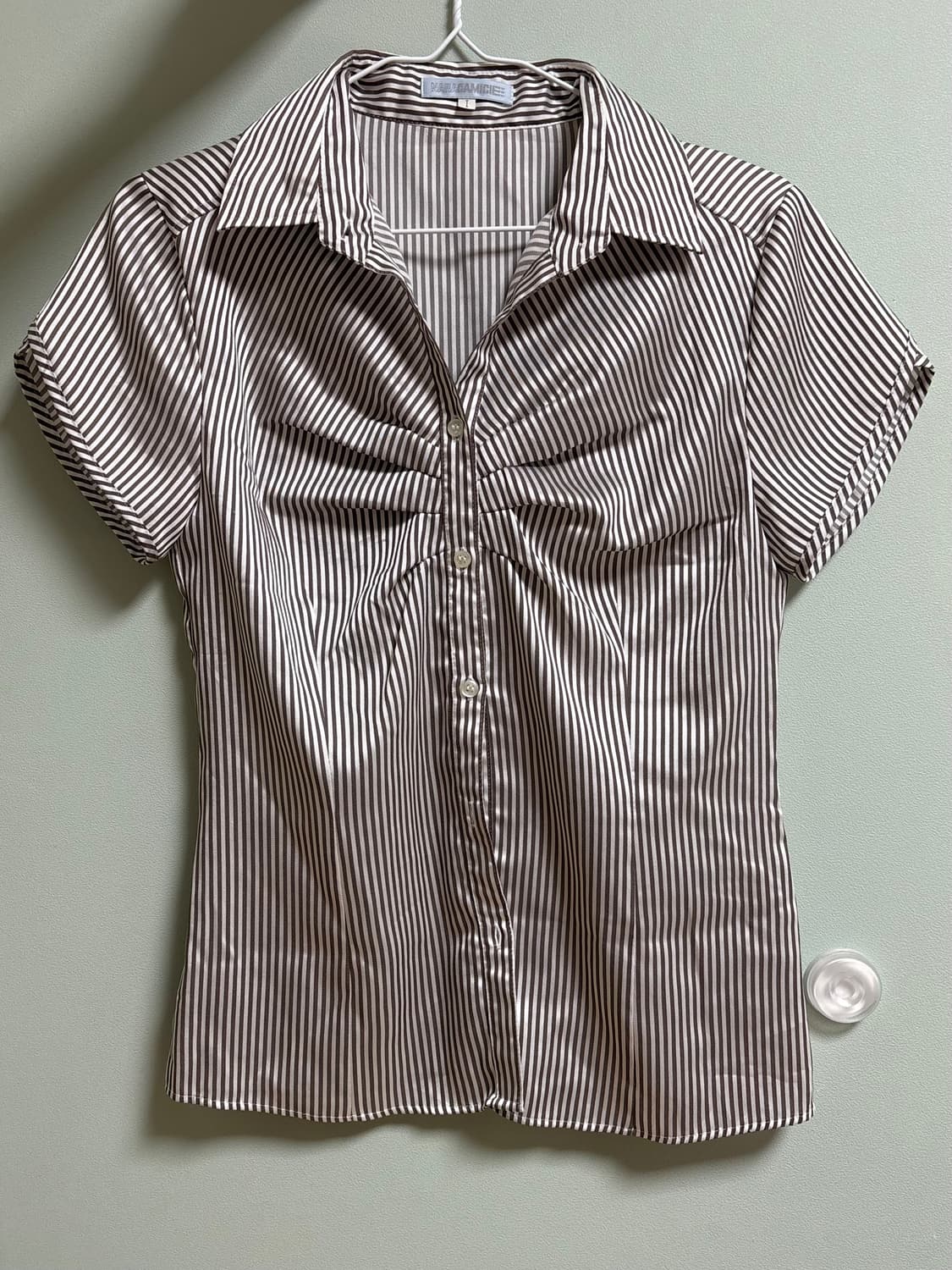 펑크 갸루 y2k 긱시크 스트라이프 셔츠 상품이미지1