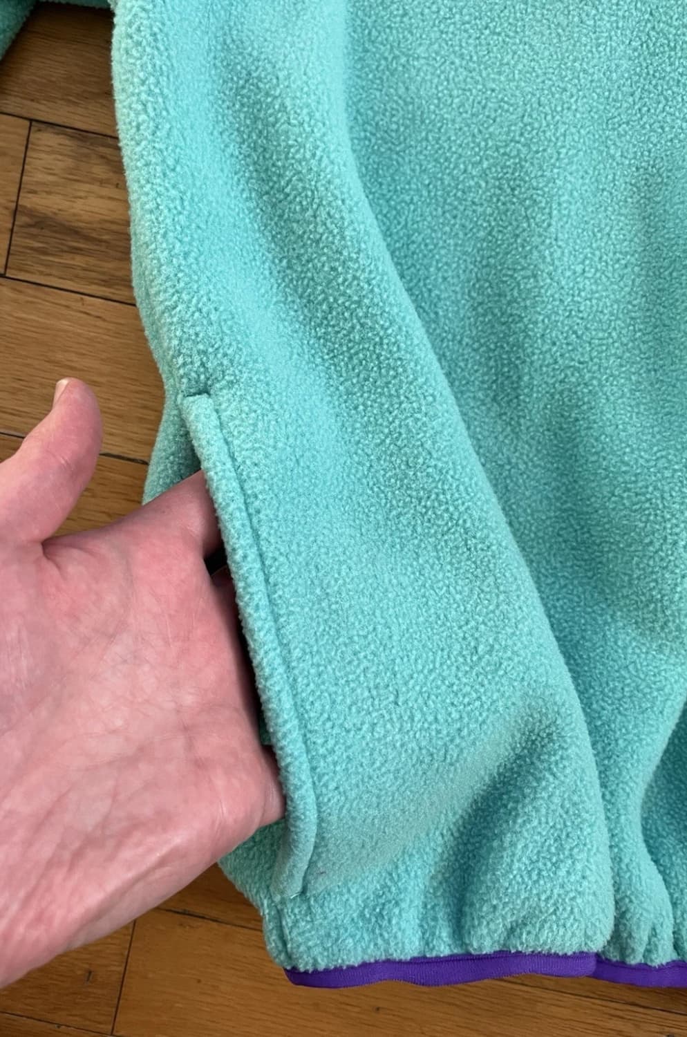 90S Land End 신칠라 풀오버 L 판매합니다 상품이미지3