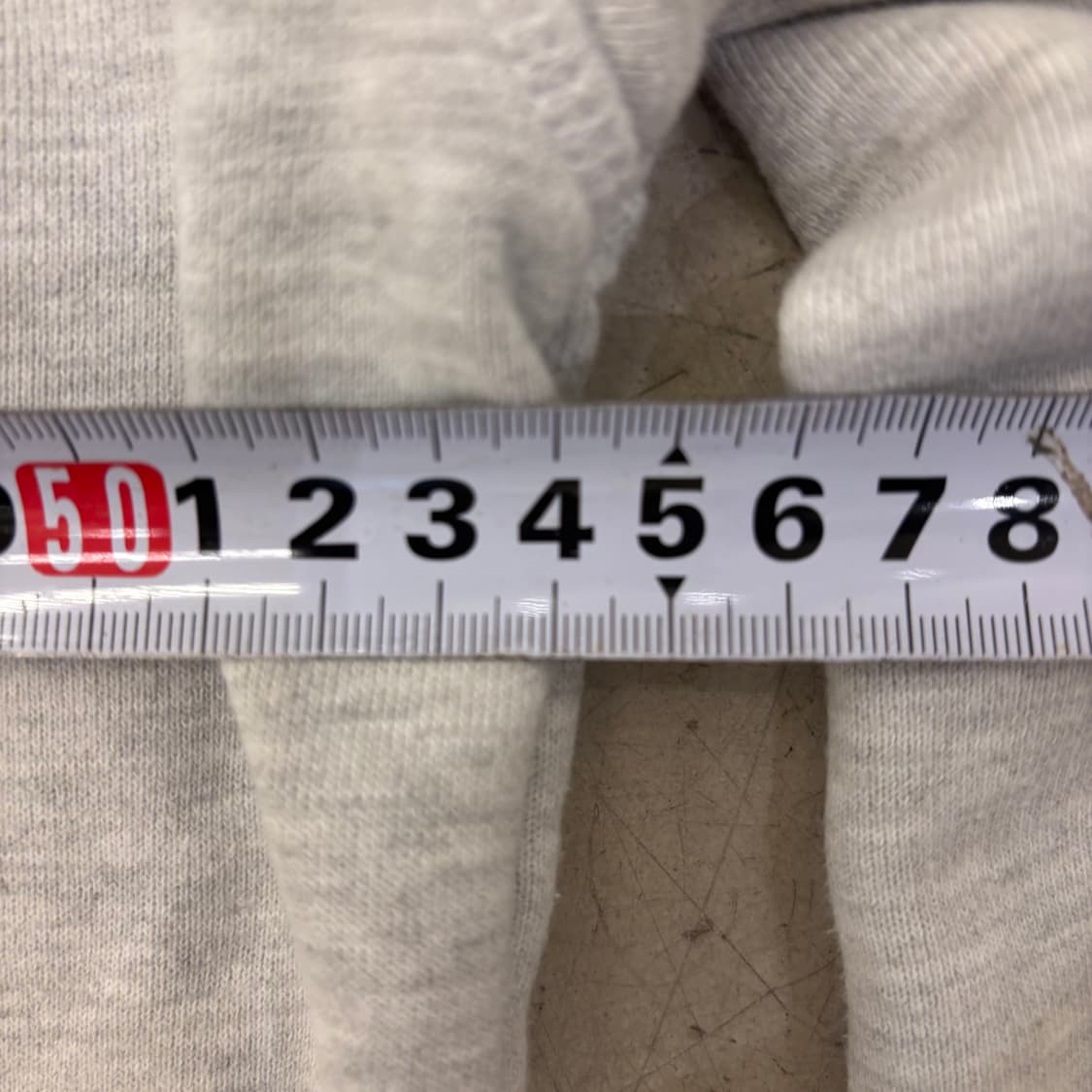 지프 빅로고 멜란지 그레이 반집업 맨투맨 상품이미지6