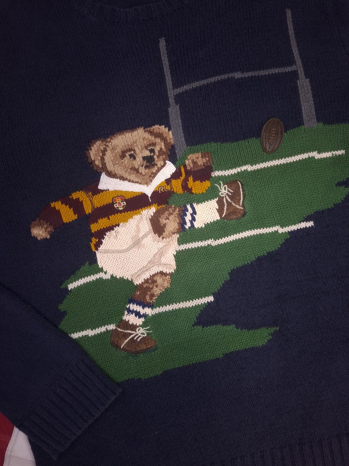 오리지날 폴로 랄프로렌 럭비 베어 니트 상품이미지2