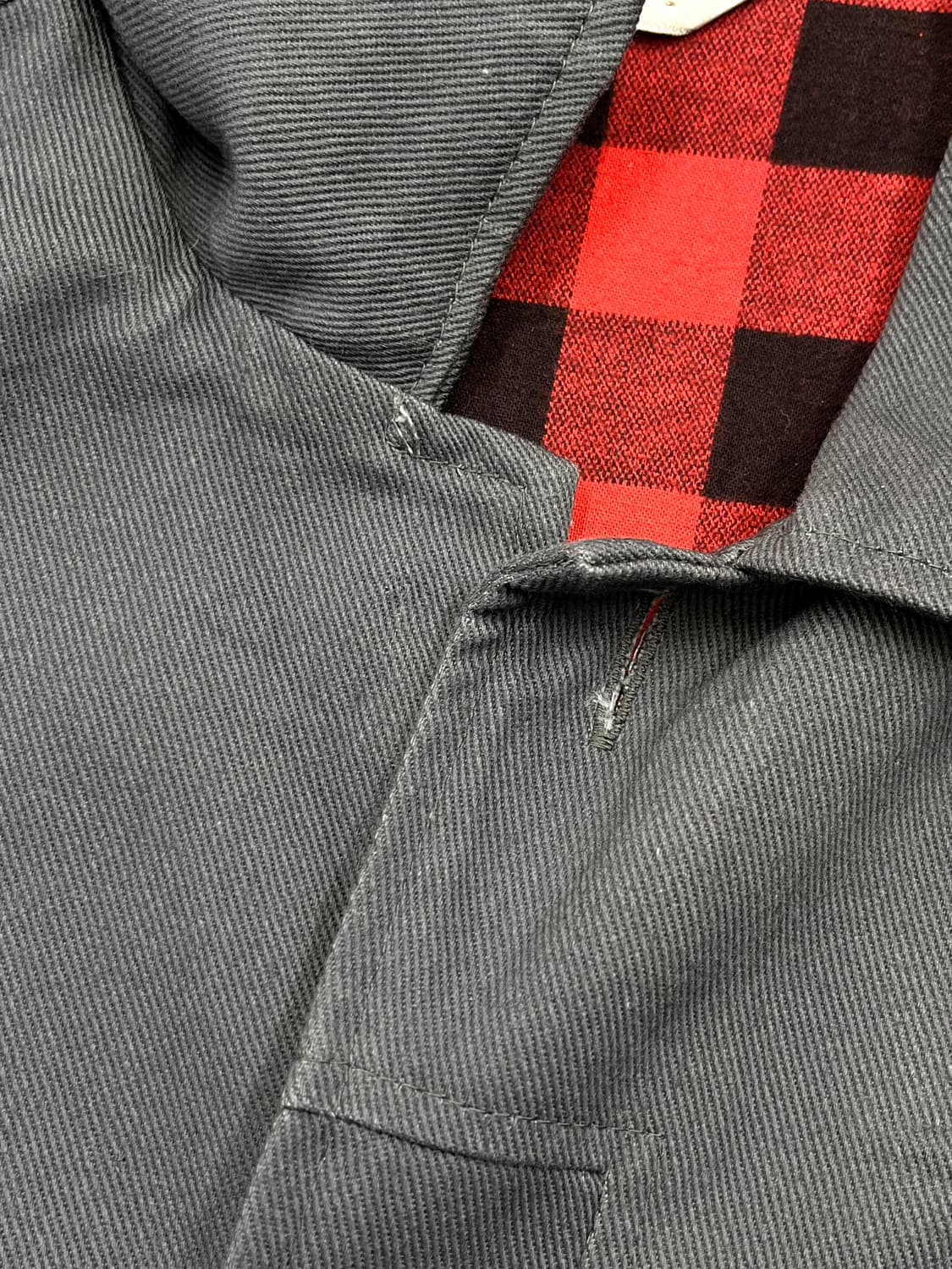 Palten 90's 체크 라인 워크 자켓 상품이미지7