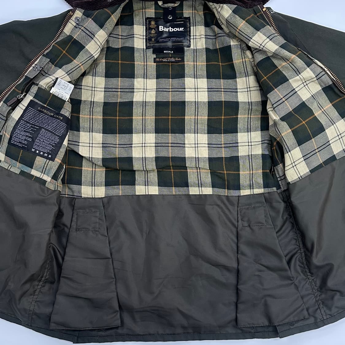 Barbour Beaufort Wax Jacket (olive) 상품이미지9