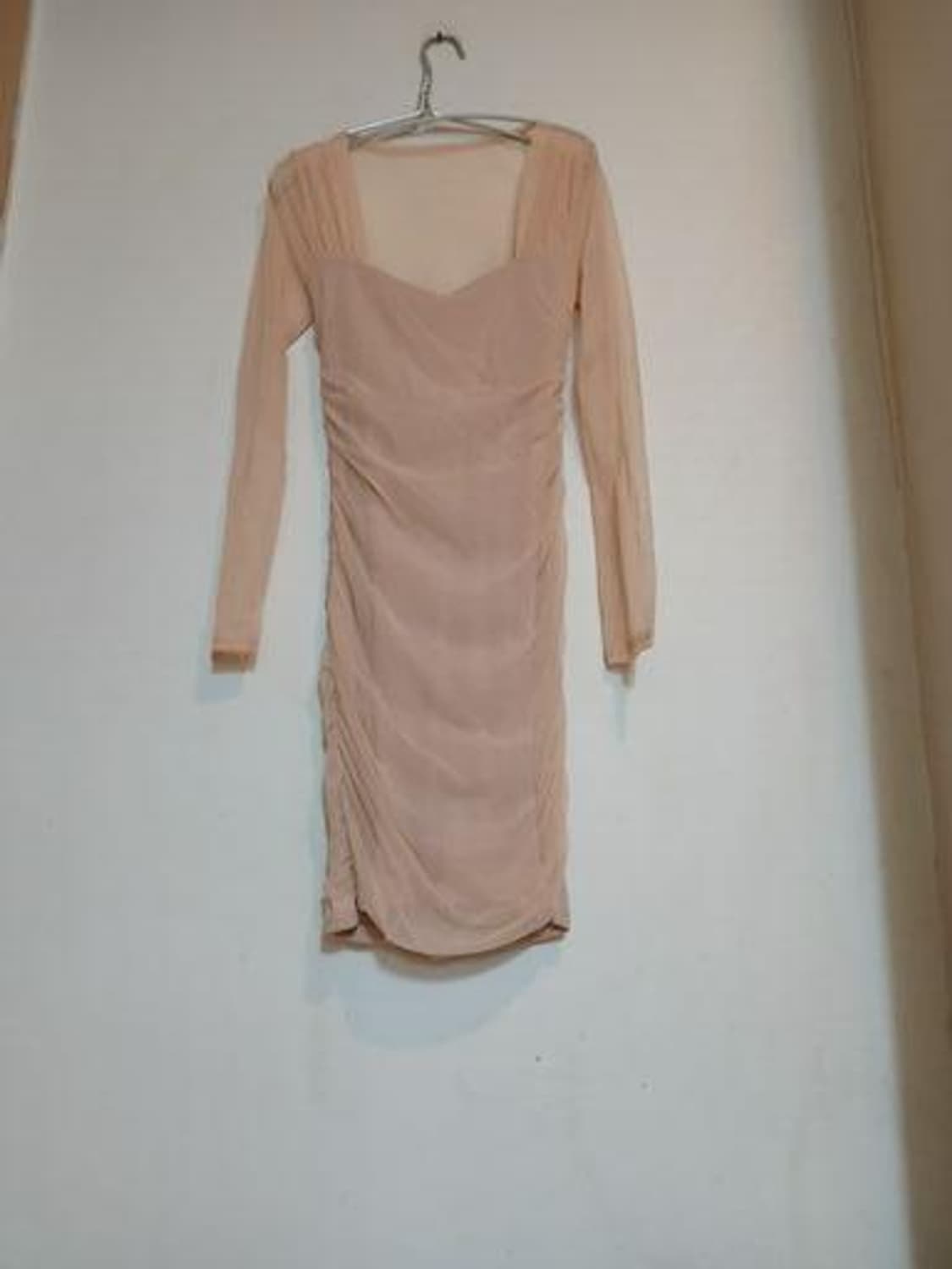 에이블리 셔링 망사 시스루 망사 슬림 미니 원피스 섹시 홀복 파티 드레스 상품이미지1