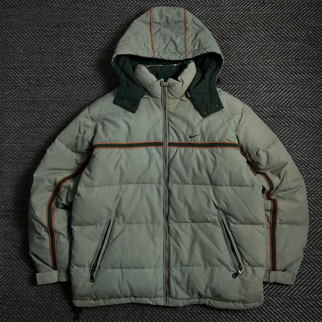 00s 나이키 올드스쿨 뉴챔프 카키 다운 푸퍼 패딩 o 4001 상품이미지1