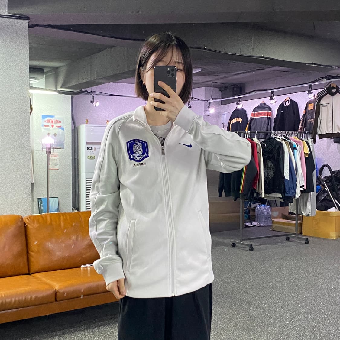 나이키 스우시 국대 화이트 트랙탑 져지 B4693 상품이미지1