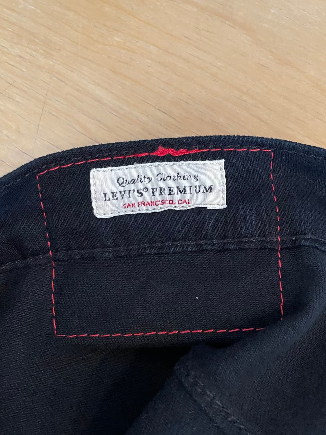 리바이스 프리미엄 LEJ570 블랙 데님 반바지 컷오프(Blank Tap 상품이미지5