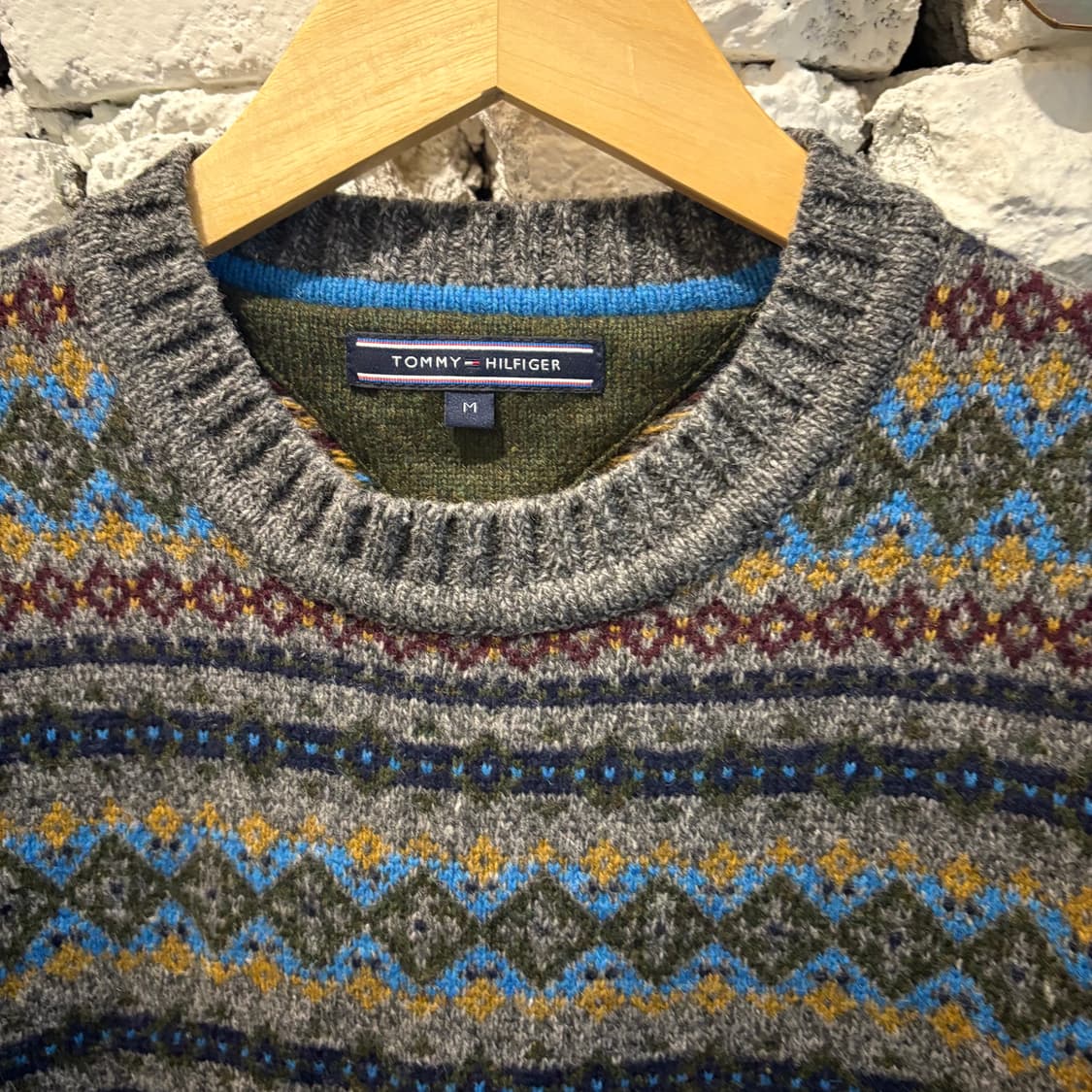 타미힐피거 엘보패치 노르딕 패턴니트 상품이미지2