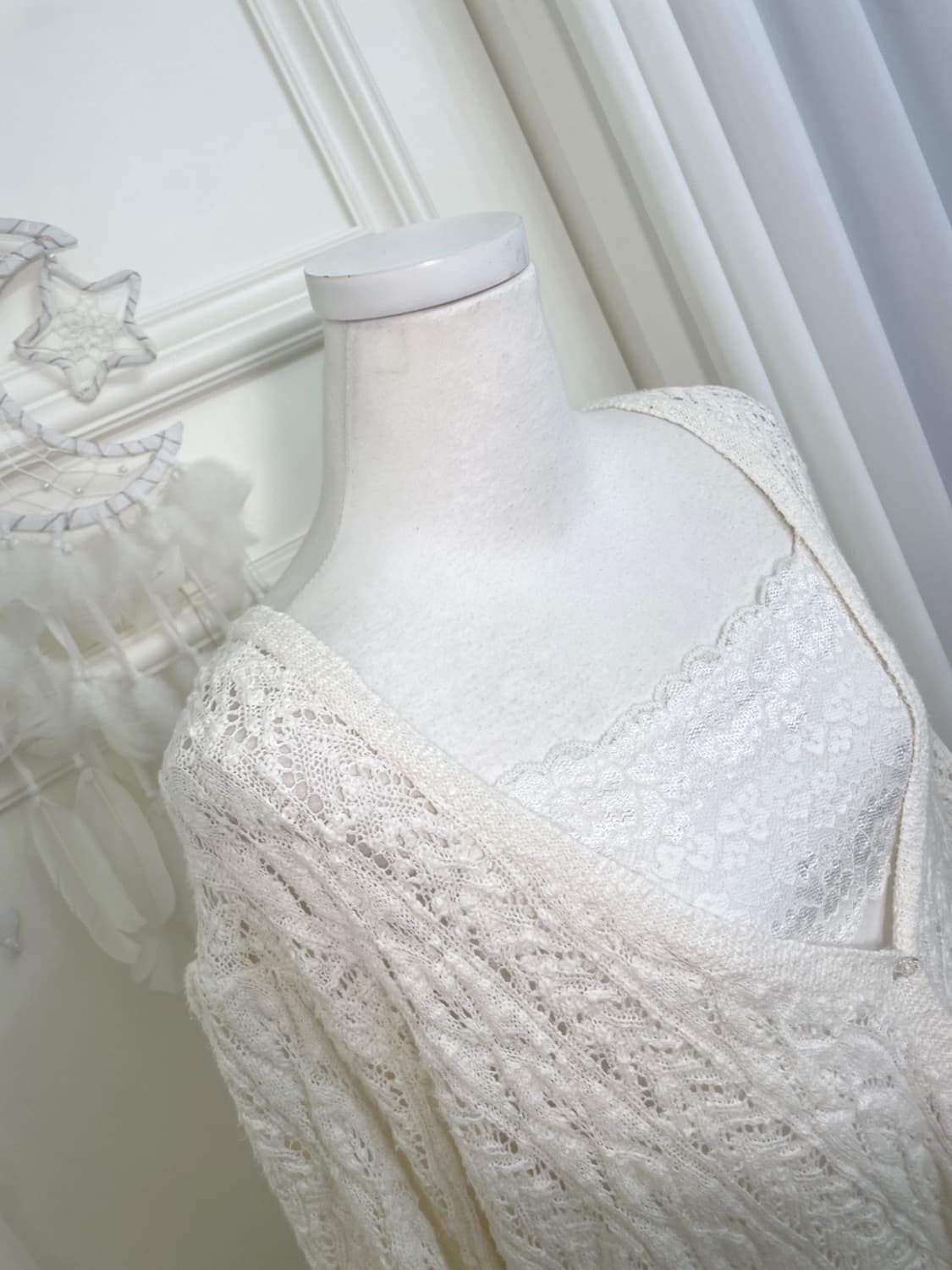 white lace crochet summer cardigan&lace 상품이미지7