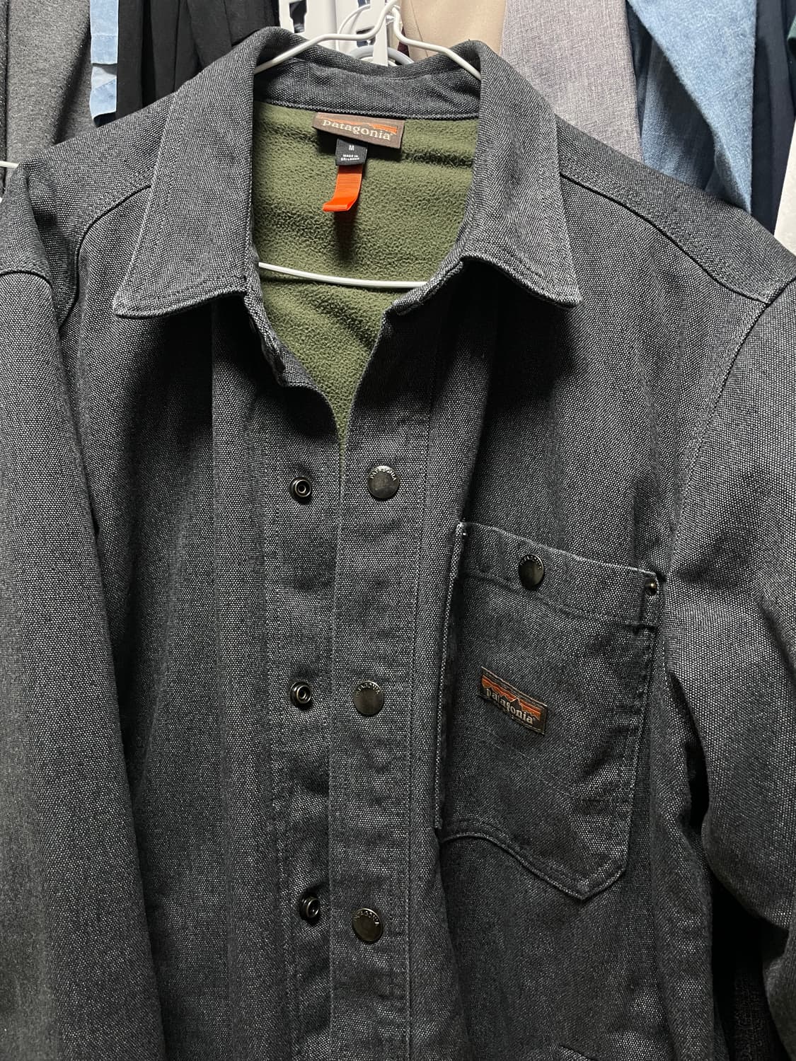 [M] 파타고니아 남성 아이언 포지 데님 워크 플리스 셔츠 자켓 블랙 상품이미지2