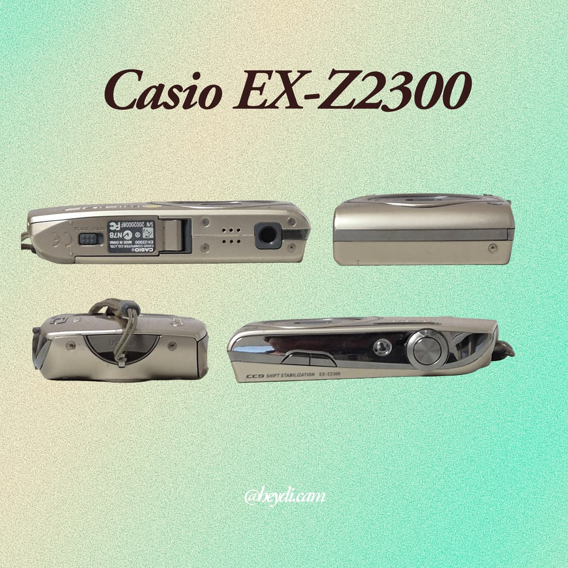 (로제, 모카, 아일릿) 미품급 카시오 엑슬림 z2300 골드 상품이미지3