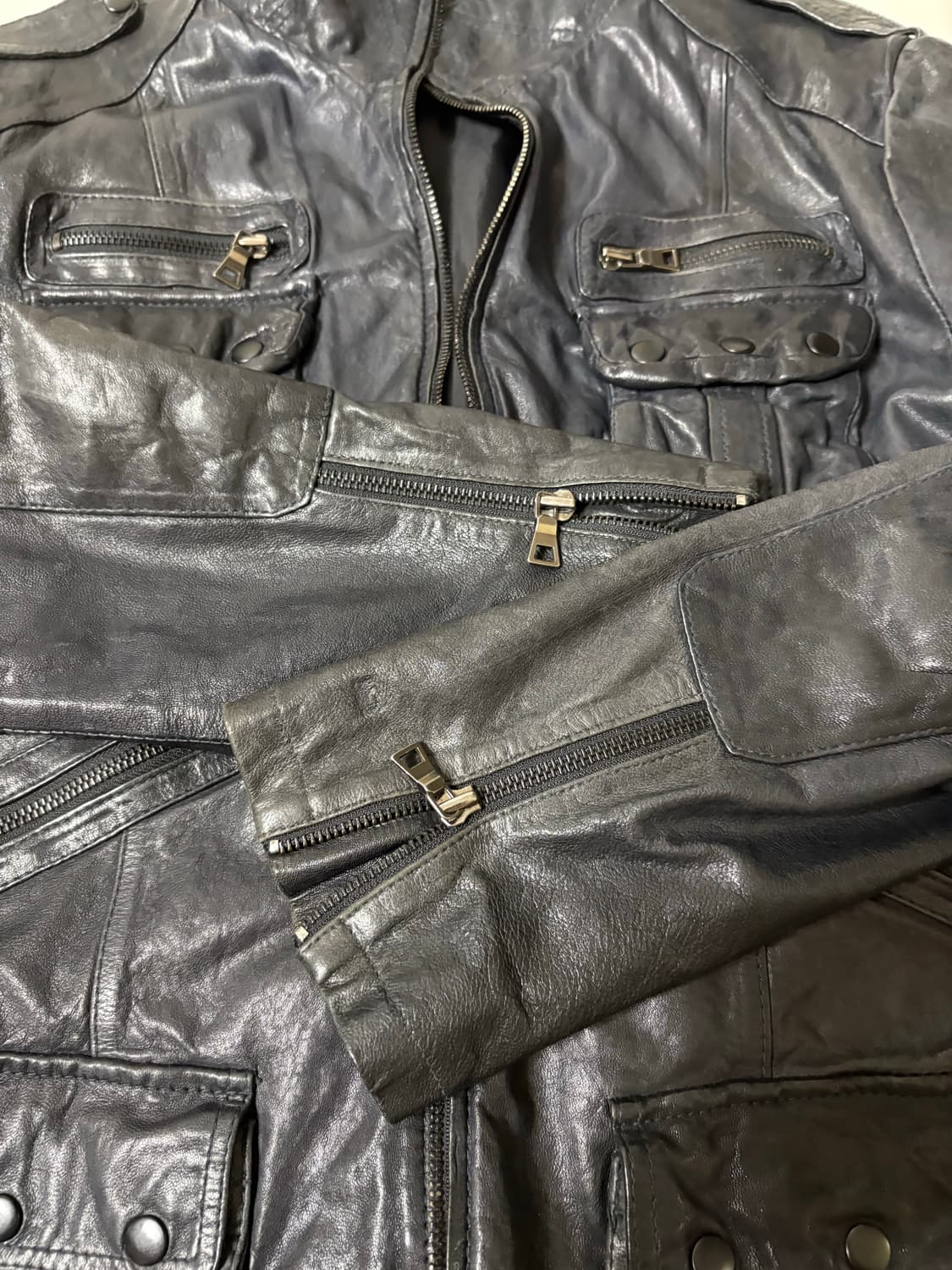 [50]이태리 가죽자켓 상품이미지5