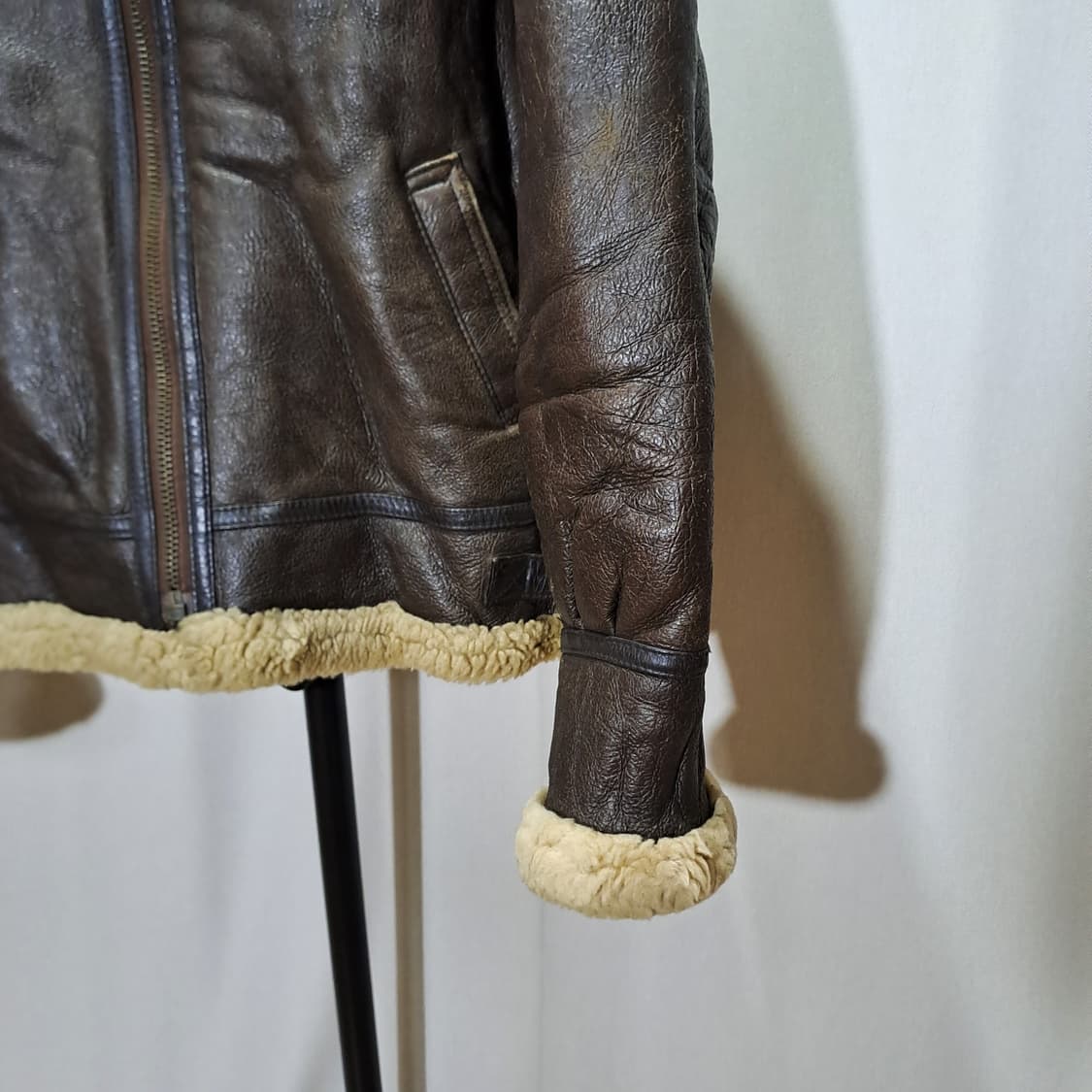 (택포) TAPE-3 빈티지 양가죽 양털 무스탕 XL B427 상품이미지4