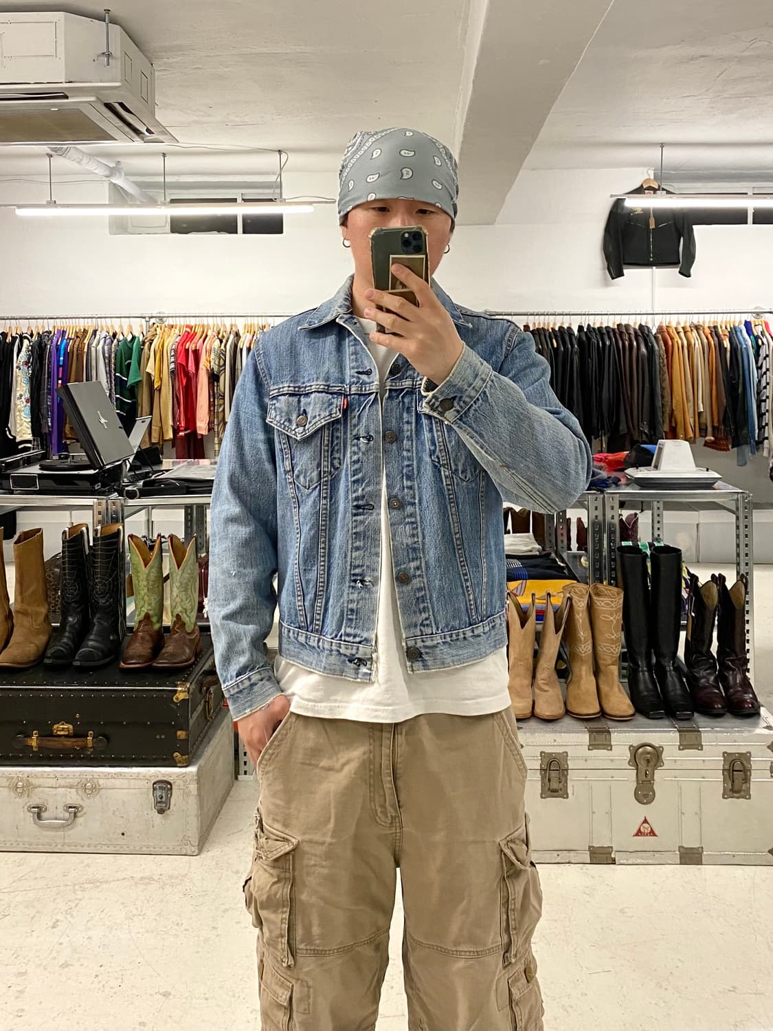 70s LEVI'S USA denim jacket 리바이스 70년대 데님 상품이미지1