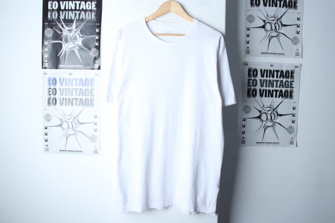 W(L-XL) 무신사 스탠다드 반팔 티셔츠 화이트 무지 롱-H31385 상품이미지2