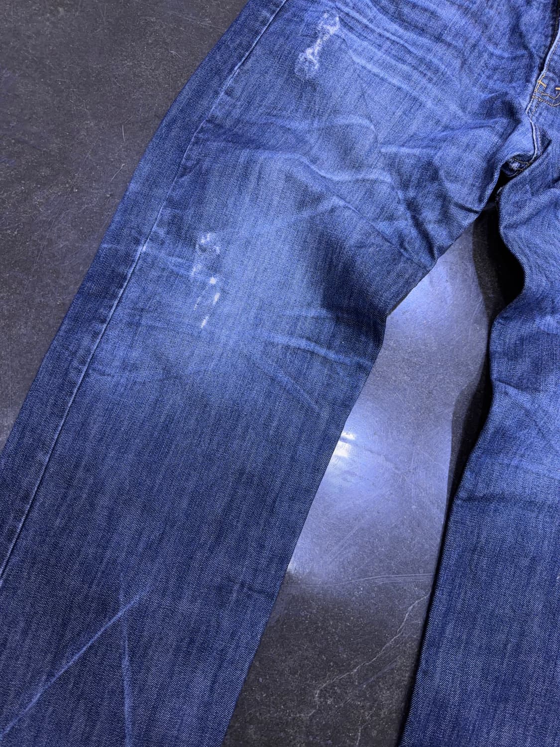 리바이스 501 00's 레귤러핏 빈티지 주름 워싱 데미지 데님팬츠 36 상품이미지5