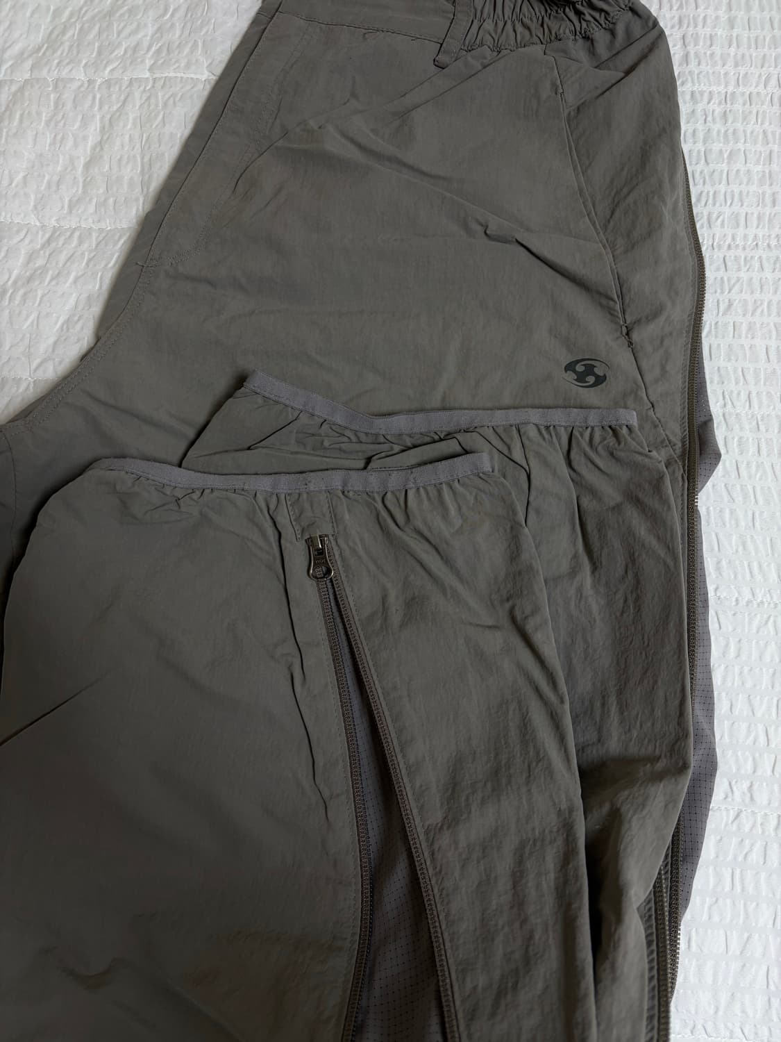 산산기어 지퍼팬츠 그레이 2사이즈 상품이미지4