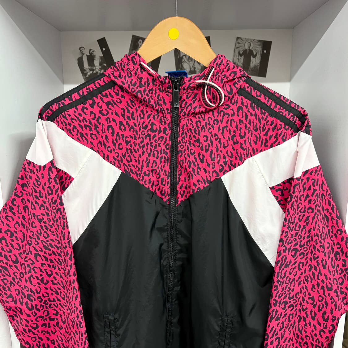 (S) 아디다스 올드스쿨 레오파드 경량 바람막이 자켓 상품이미지2