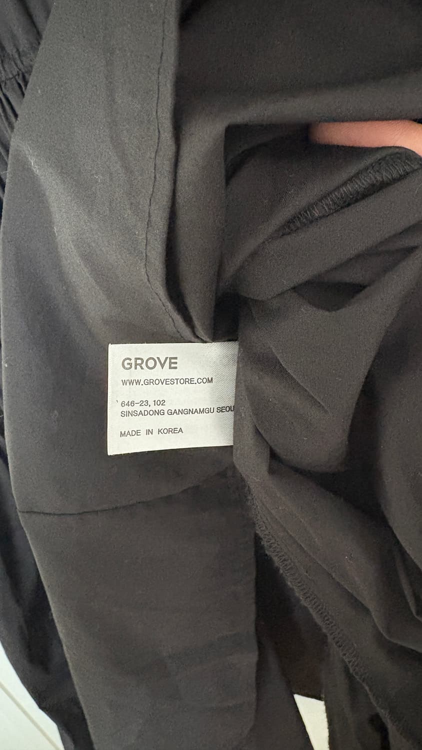 그로브 블랙 퍼프 원피스  상품이미지5