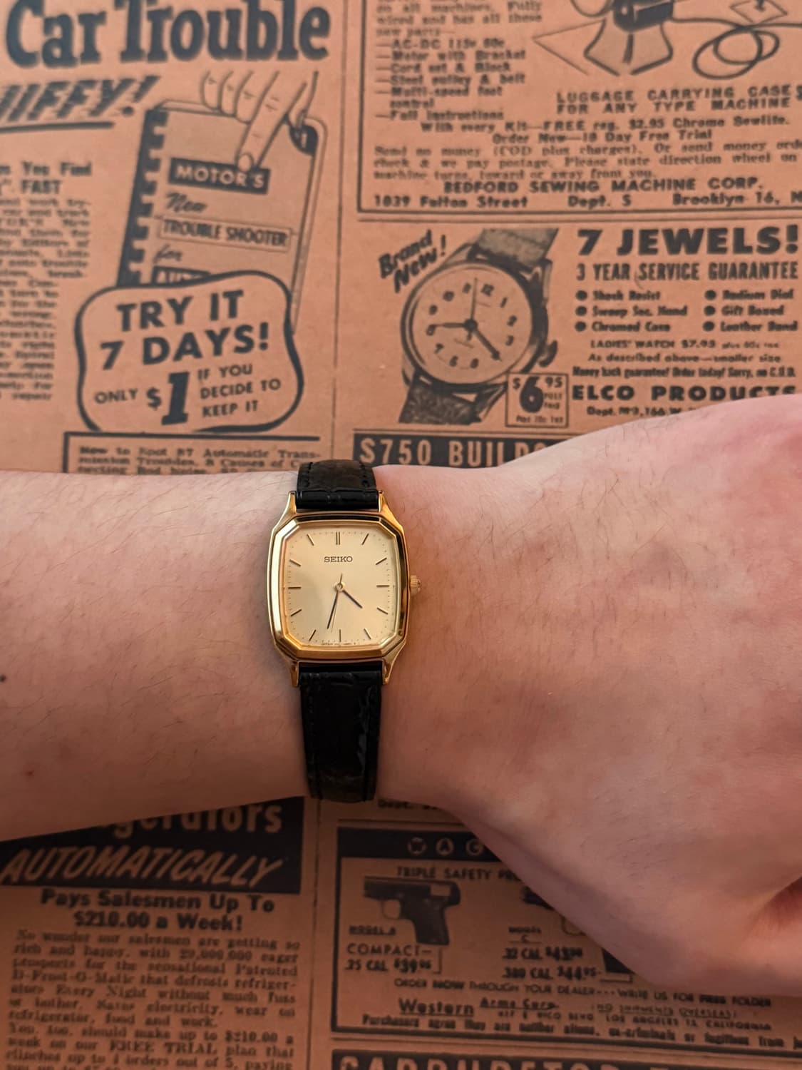 세이코 Seiko 스퀘어 골드 상품이미지4