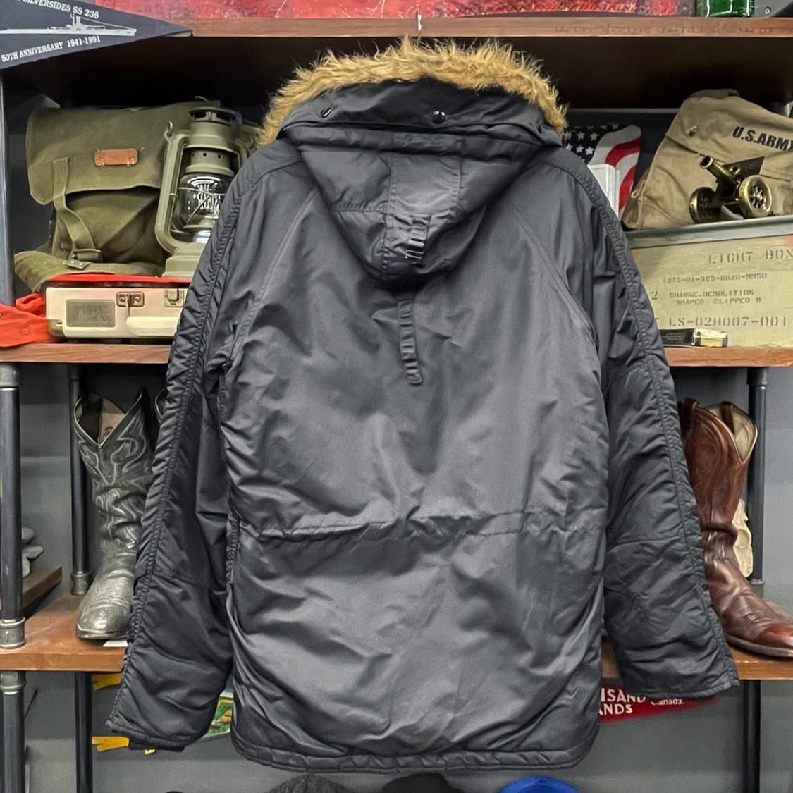 알파 인더스트리 N3B 퍼 후드 야상 자켓 밀리터리 오리지널 상품이미지2