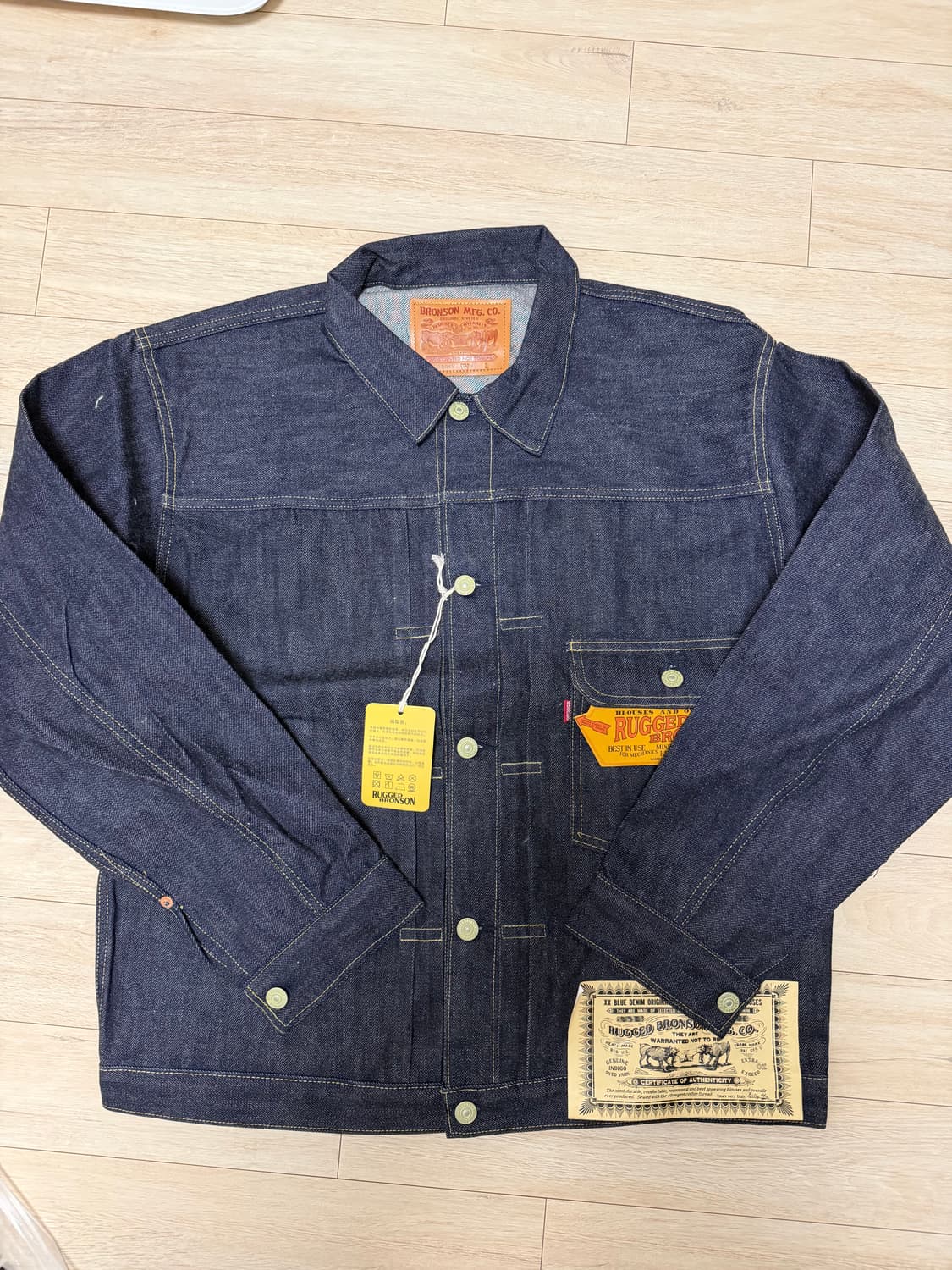 브론슨 37806xx 1세대 데님자켓 리지드 40사이즈 신품 상품이미지1