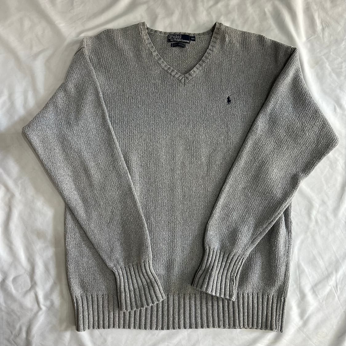 폴로 코튼 브이넥 니트105 상품이미지3